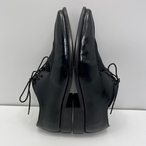 Bolano 185-000 Black Striped Satin Upper Square Toe Derby Mens 11 Dress Shoes - Picture 4 of 8